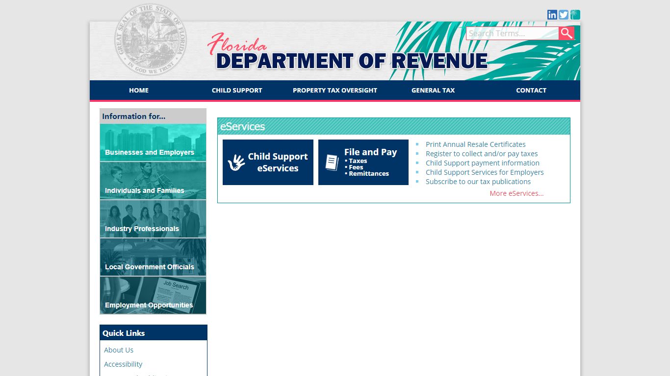 Florida Dept. of Revenue - Florida Dept. of Revenue - floridarevenue.com